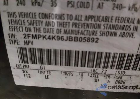 2018 Ford Edge Titanium z USA, uszkodzony, nr VIN 2FMPK4K96JBB05892